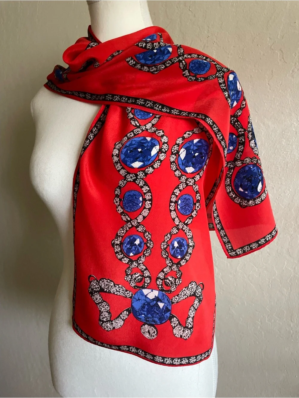 Bill Blass vintage silk scarf